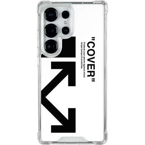Black and White Arrows Galaxy S25 Ultra Clear Case